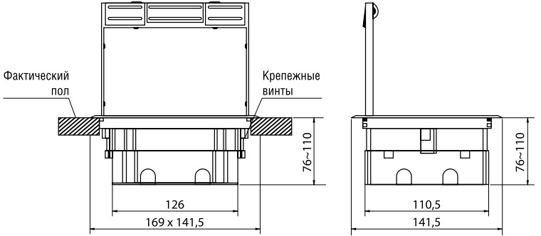 Напольный люк Maxifloor